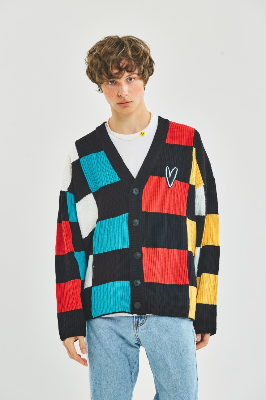 マルチカラーカーディガン - ソン·シギョン イ·イギョン SGワナビー イ·ソクフン SEVENTEENウジ 韓国人気ブランド 芸能人着用