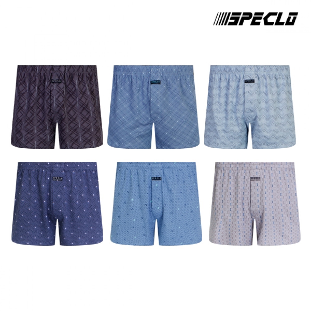 (スペックロ) メンズコットントランクパンティーメンズ下着 6点セット (ASMT_063set)