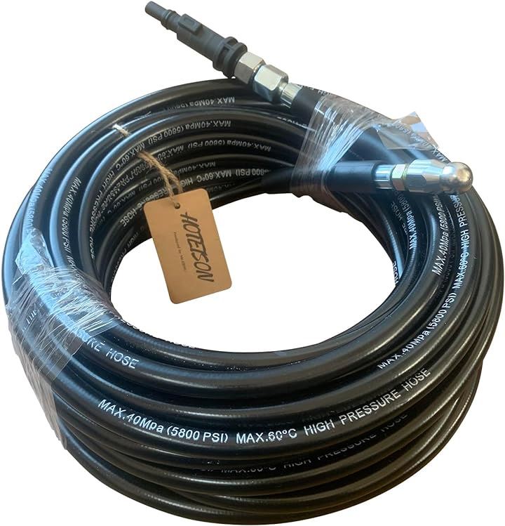 BOSCH ボッシュ 高圧洗浄機 ホース パーツ パイプクリーニングホース 排水管 清掃 に 40MPa 60℃( 15M)
