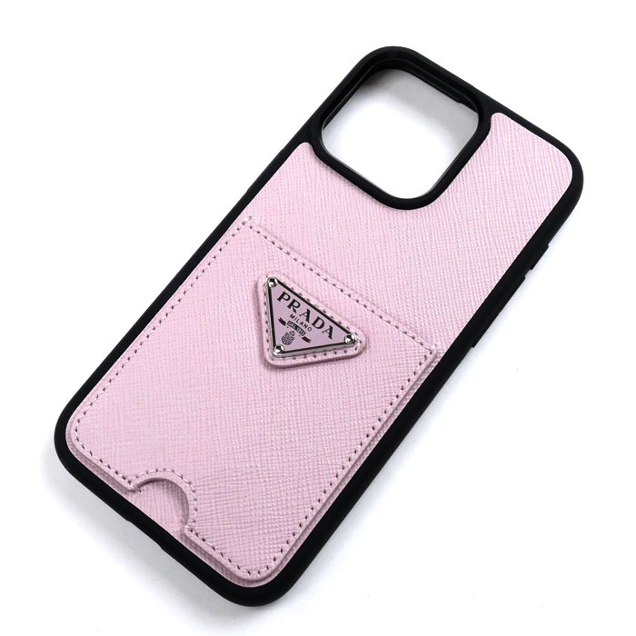 PRADA プラダ サフィアーノ レザー 15 Pro Max iPhoneケース ピンク 