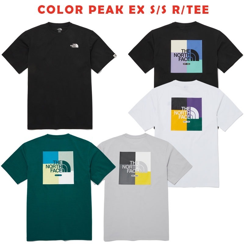 韓国正規品保証 関税負担なし NT7UQ12J COLOR PEAK EX S/S R/TEEデイリー 基本 着装 男子 女子 人気 韓国 ファッション 男女共用 アウトドア 6,000円