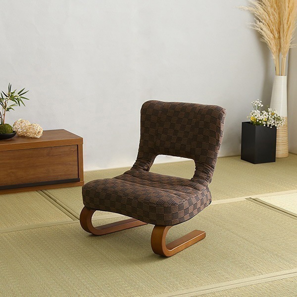 リクライニング付き 正座椅子 背もたれ付き 和室にも洋室にも合うおしゃれなデザイン