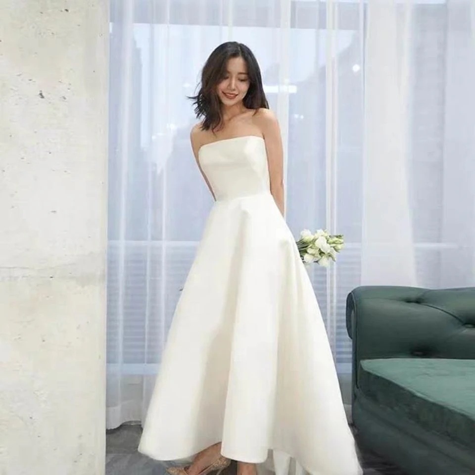【縁.愛】ウェディングドレス 白 結婚式 花嫁 サイズオーダーメイド可能 成人式 お呼ばれ ウェディング 演奏会 二次会 パーティードレス 前撮り ワンピース ロングドレス メガ割 32
