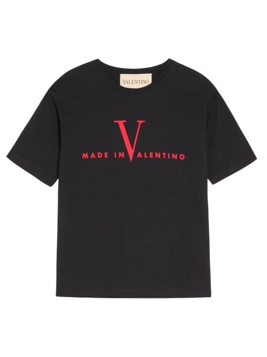 VALENTINO GARAVANI Men T-Shirts VMG16PBAQ 0NR Black