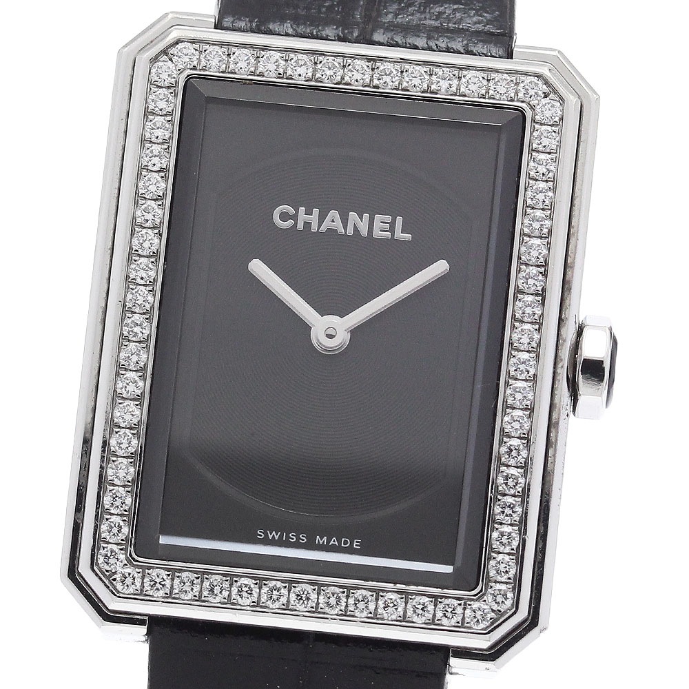 シャネル CHANEL H4883 ボーイフレンド ダイヤベゼル クォーツ レディース _891277【中古】