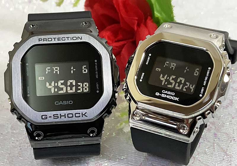 恋人たちのGショック ペアウオッチg-ショック人気 婚約　夫婦 高級　クリスマス プレゼント おすすめ G-SHOCK BABY-G カシオ 2本セット GM-5600B-1JF GM-S560