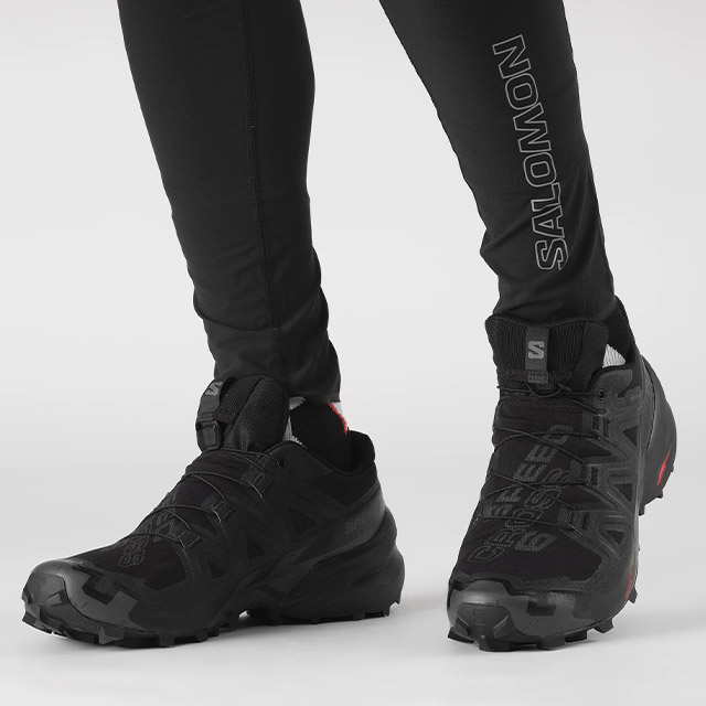 スニーカー メンズ 黒 SPEEDCROSS 6 GORE-TEX ウォーキングシューズ ランニング 軽量 ローカット 防水 防滑 通気性 歩きやすい スポーツ 登山 ハイキング カジュアル 黒