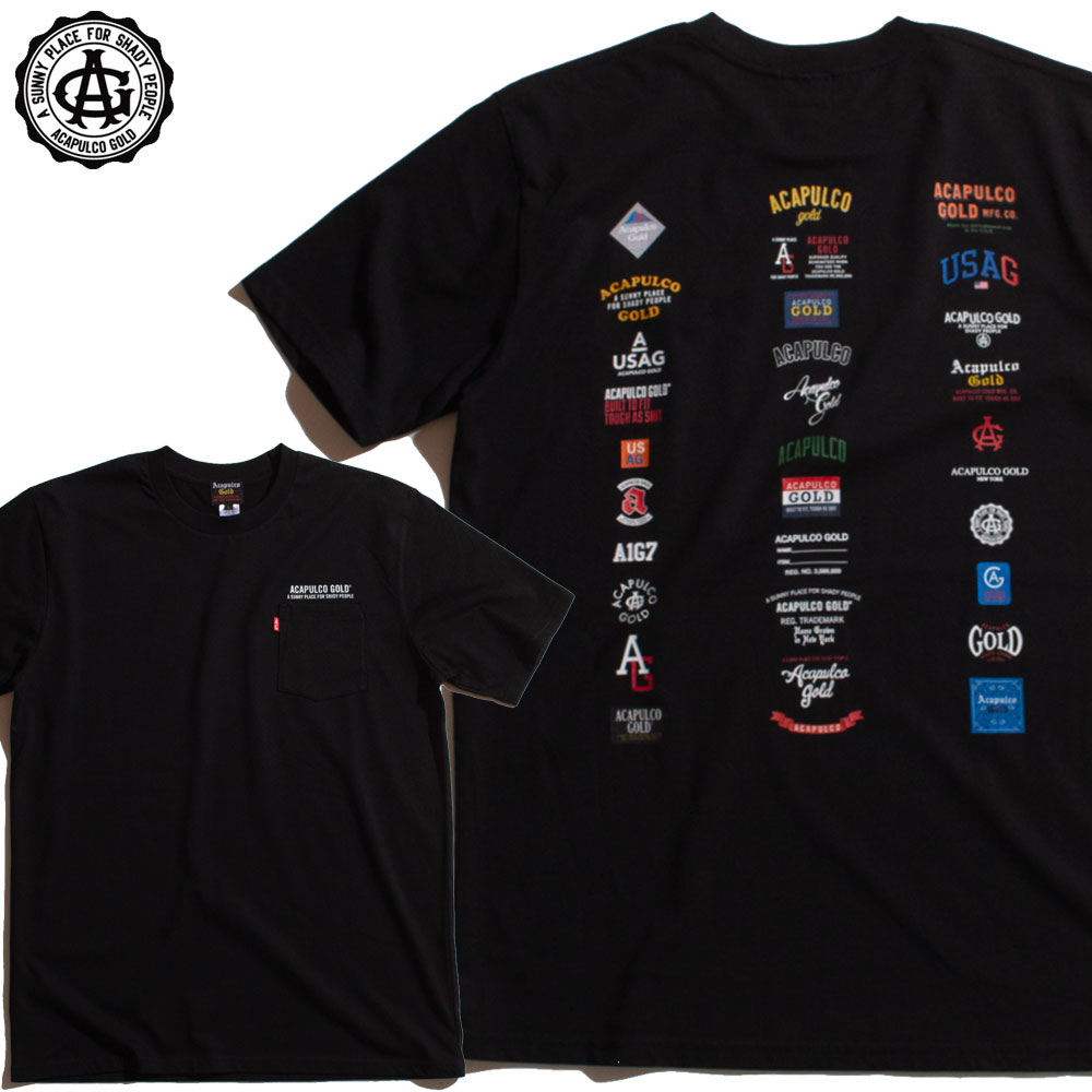 【Acapulco Gold/アカプルコゴールド】アカプルコゴールド Tシャツ 半袖 コットン/CLASSIC POCKET TEE (RELAXED FIT ) AG SM24-10ストリート ス