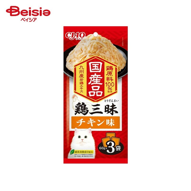 いなばペットフード CIAO 鶏三昧 チキン味 （60g×3袋）×16個 ペット 5,264円