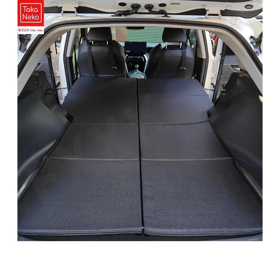 トヨタ カローラクロス10系 SUV 2021年9月現行 と互換性のある 車中泊マットレス 折りたたみ式 ベッドキット 車中泊 マットレス 非膨張式 車載エアベッド 折り