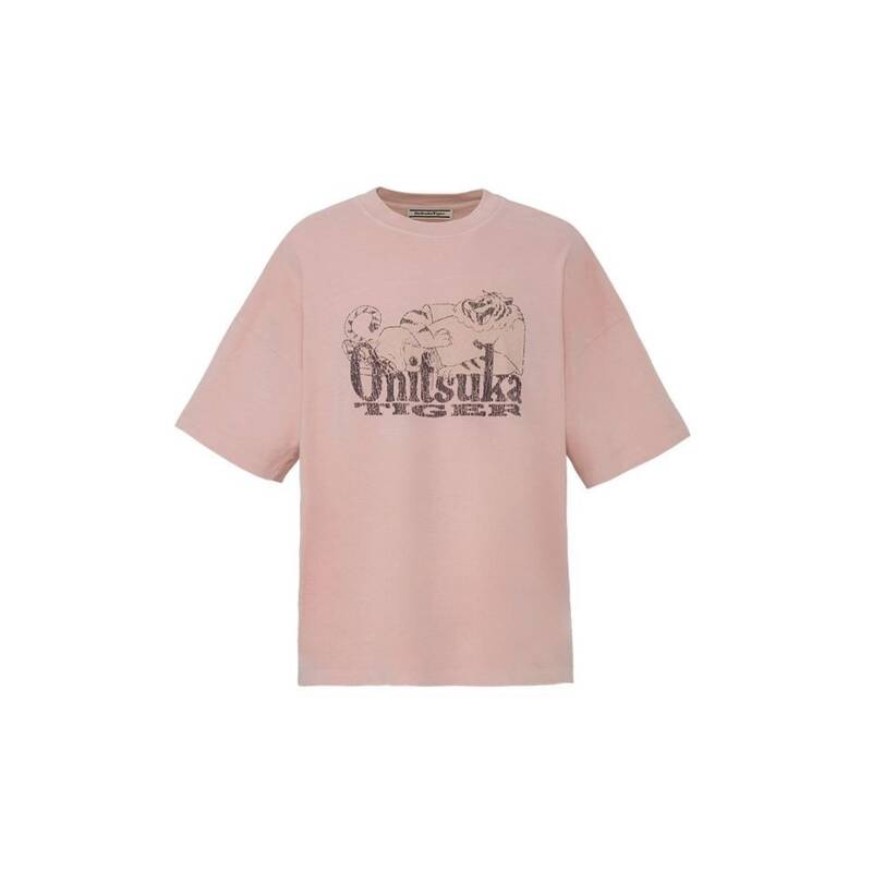 ONITSUKA TIGER ウォッシュ加工グラフィック半袖Tシャツ 2183B608_700 377371