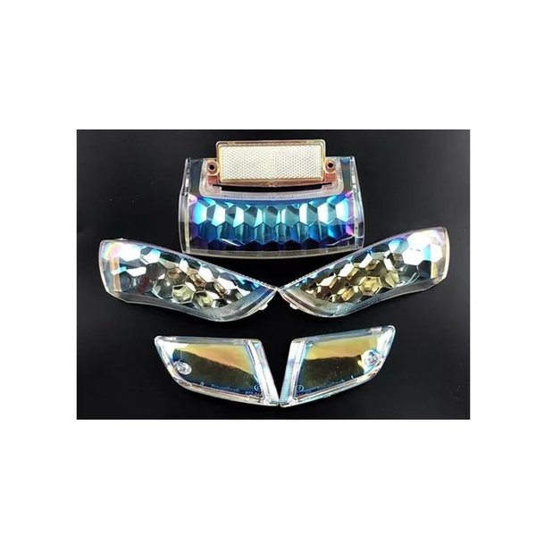 ホンダdio50af17 af18 af25用 リア ブレーキライト クリア ガラスカバー付き モーターサイクルフロントウインカー リア ブレーキライト