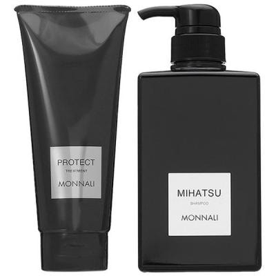 【セット】 モナリ MONNALI ブラックシリーズ ヘアケアセットA（クレンジング シャンプー MIHATSU 350mL + カバートリートメント PROTECT 200g）