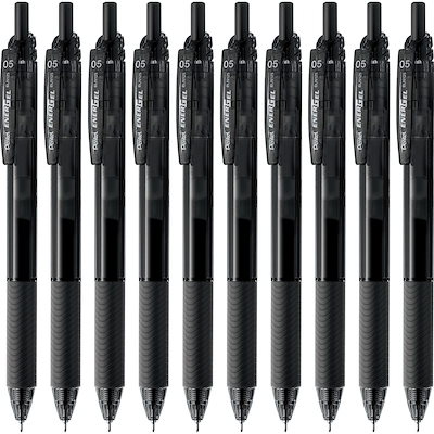 他サイト： ぺんてる ゲルインキボールペン エナージェルS 0.5mm 黒 10本 BLN125-Aの商品画像