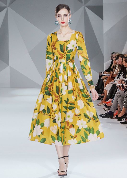 【9月5日20時 新作】　長袖スクエアネックロングワンピース 長袖スクエアネックロングワンピース ワンピース ドレス ドレス 二次会 結婚式 大人 上品 入園式 卒業式 入学式 OL レディース 春