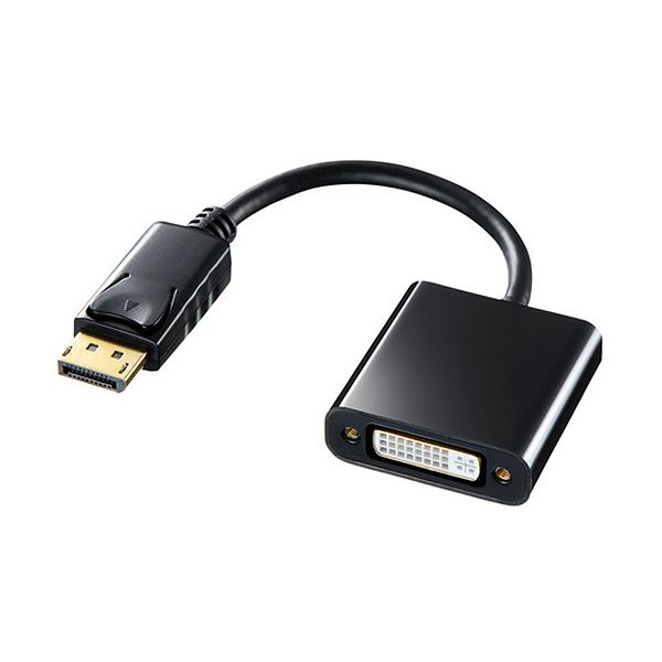 (まとめ)サンワサプライDisplayPort-DVI変換アダプタ AD-DPDVA01 1個(×3セット)