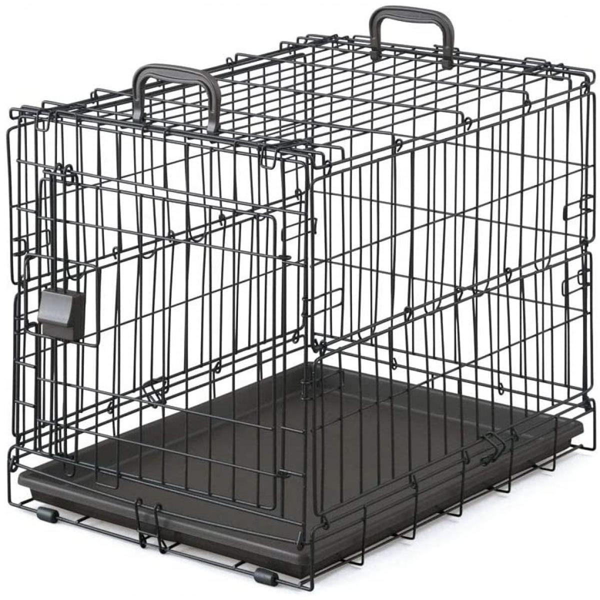 折りたたみケージ アイアンブラックカラー アイリスオーヤマ OKE-600R 犬 猫 ケージ ペットケージ おでかけ コンパクト収納