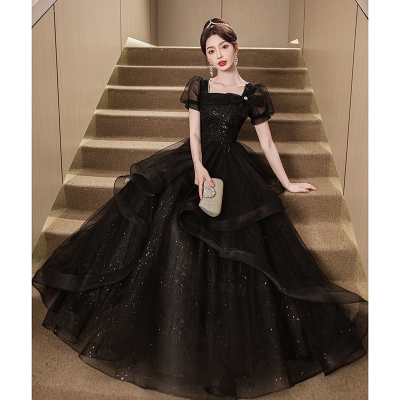 パーティードレス Aラインドレス 結婚式 ウェディングドレス ピンク パープル グリーン ロングドレス カラードレス オフショルダー 高級感 演奏会 姫系風 前撮り ウェディング撮影 きれ花嫁ドレス