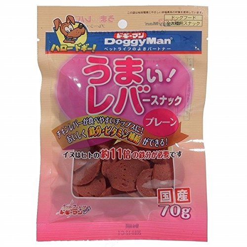 ドギーマンハヤシ （まとめ買い）ドギーマン うまい！レバースナック プレーン 70g 【×18】