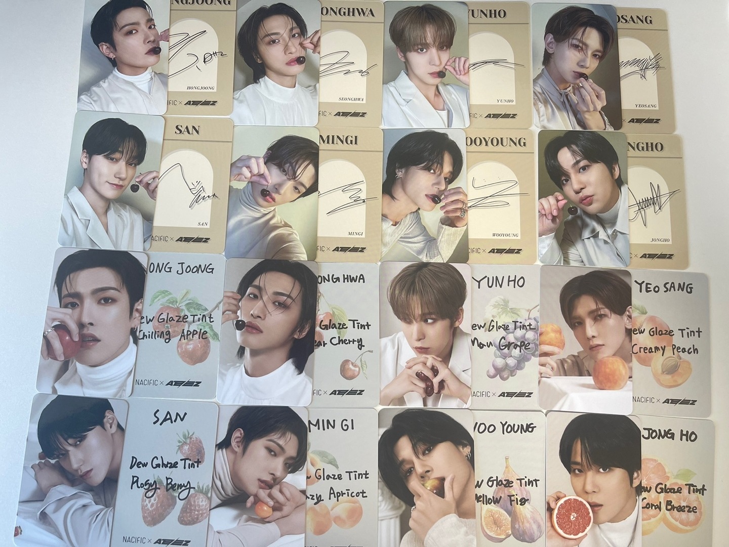 ATEEZ NACIFIC WELCOME TO NACIFIC OFFICE /ATEEZ NACIFIC THE MASTERPIE PHOTOCARD OT16 SET