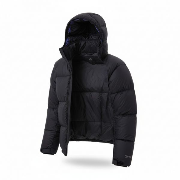 Pertex Ripstop Hooded Down Jacket Black