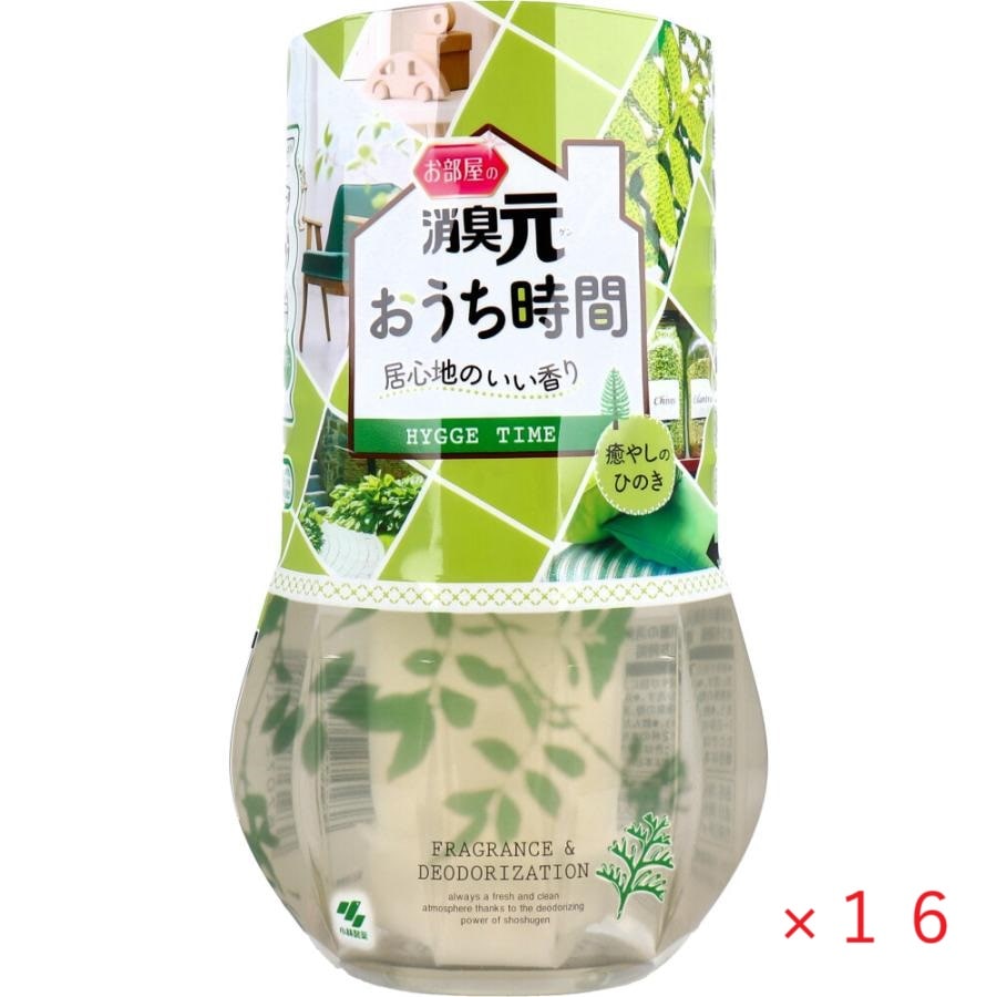 お部屋の消臭元おうち時間癒やしのひのき４００ｍＬ 16個セット