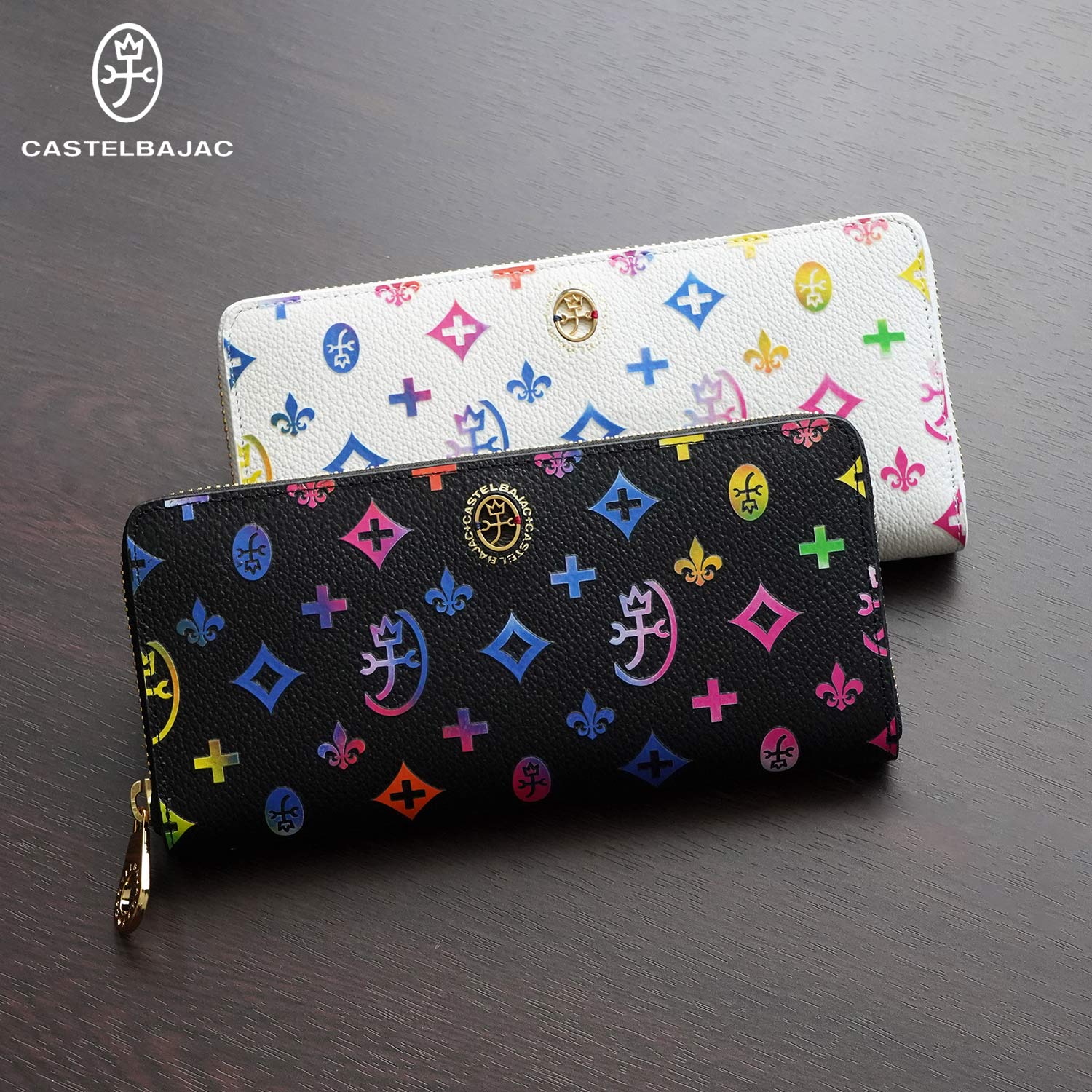 長財布 ジェルマン メンズ レディース ラウンドファスナー 本革 モノグラム 63615