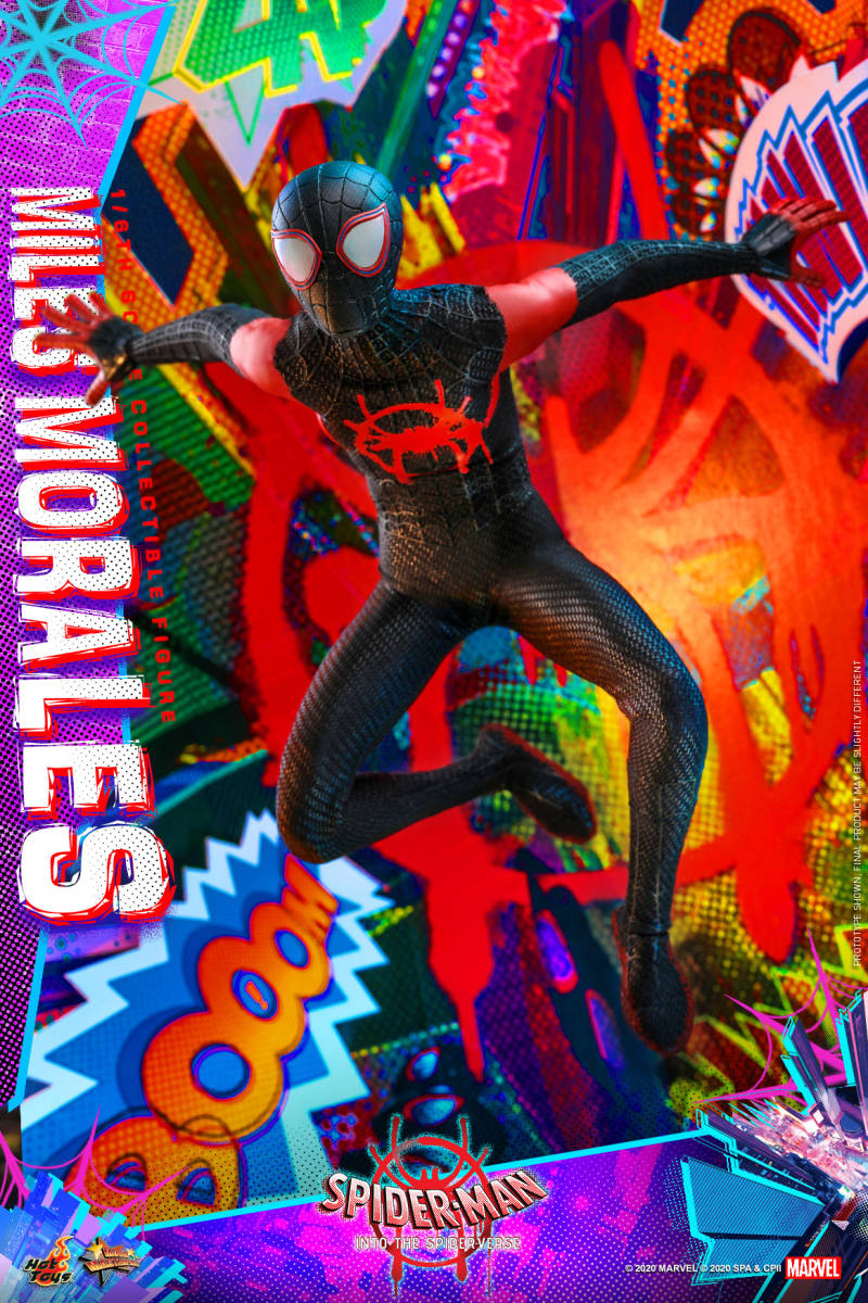 新品未開封 HOTTOYSホットトイズ 1/6 MMS567『スパイダーマン スパイダーバース』 マイルスモラレス/スパイダーマンフィギュア