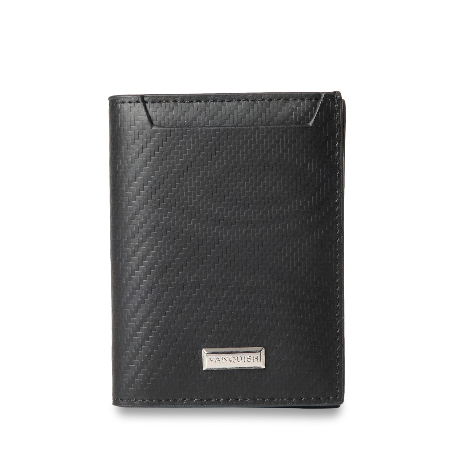 二つ折り財布 メンズ 本革 ブラック 黒 43250