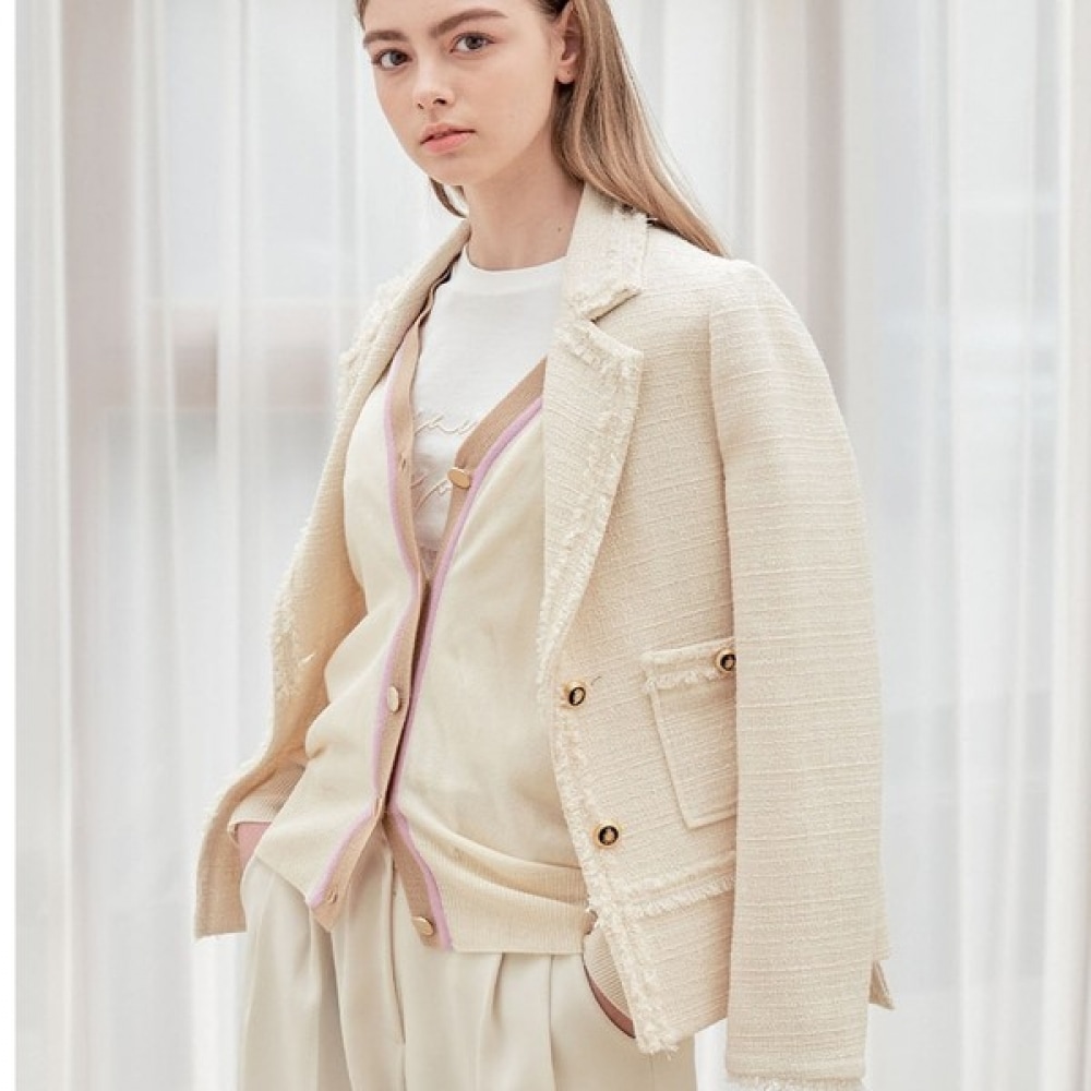 (リアーナニューヨーク) チェックツイードジャケット RPAWJK010 16,046円