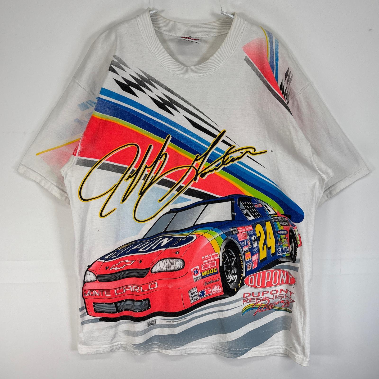 古着 チェイス 半袖Tシャツ モーターカルチャー 車 ナスカー USA製 肉厚 L ホワイト プリント メンズ