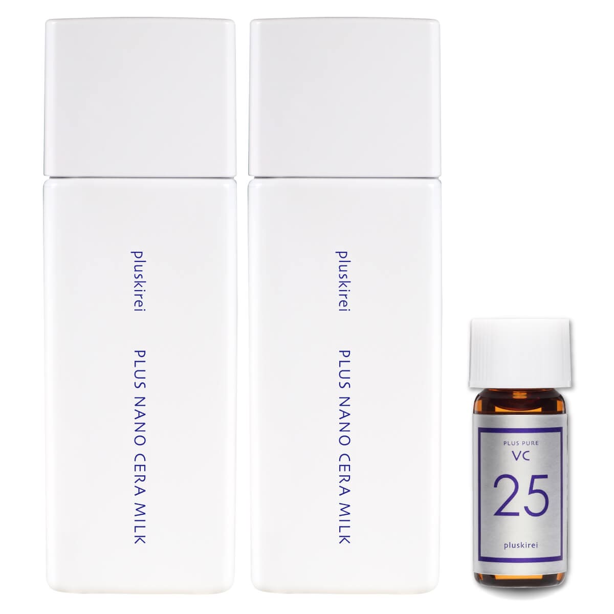 セラミド 12％ 乳液 ナノエマルジョン プラスナノセラミルク 60mL 2本 + VC25ミニ