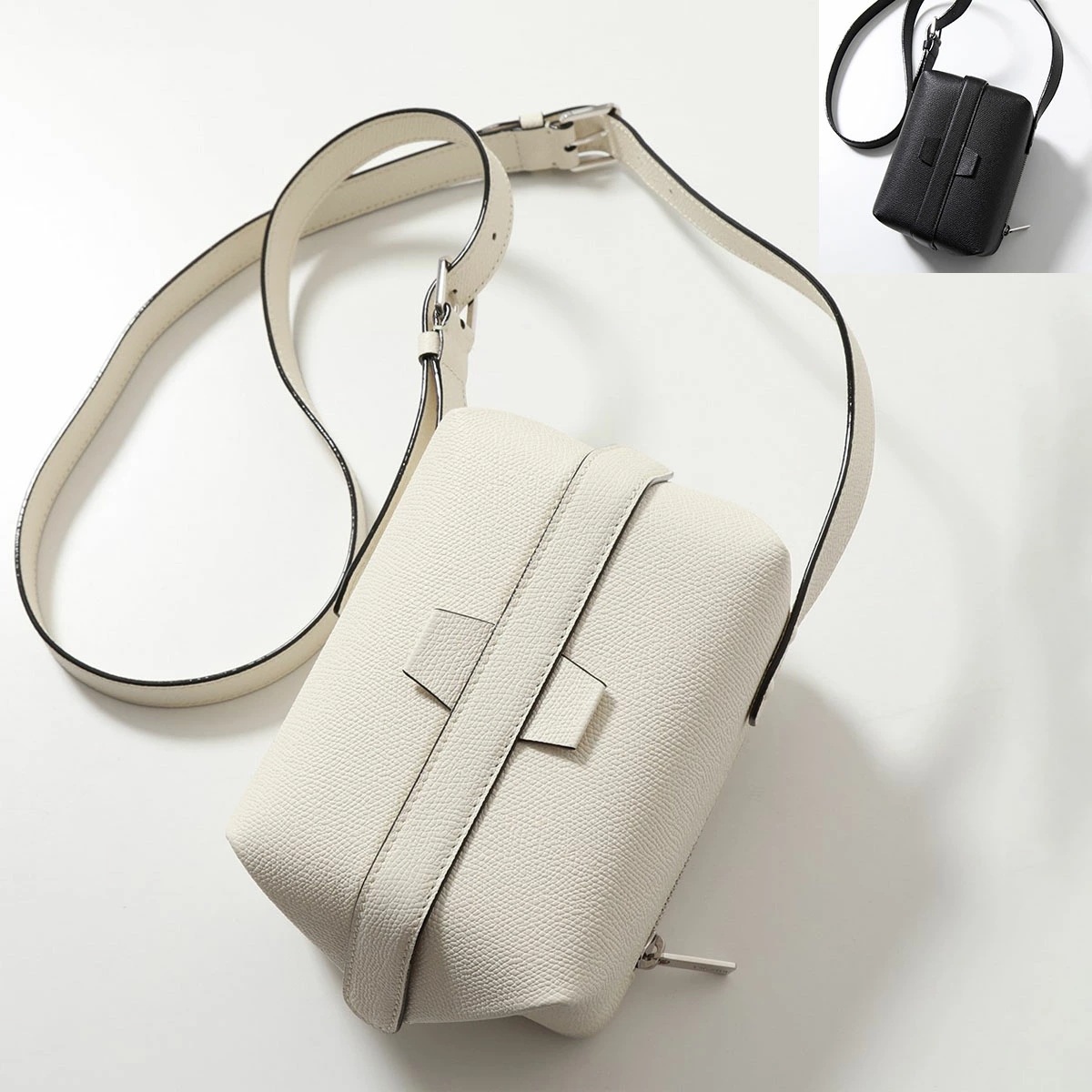 Valextra ヴァレクストラ ショルダーバッグ TRIC TRAC トリックトラック V5L24 028000W WBSR0024028LRL99 メンズ レザー 鞄 カラー2色