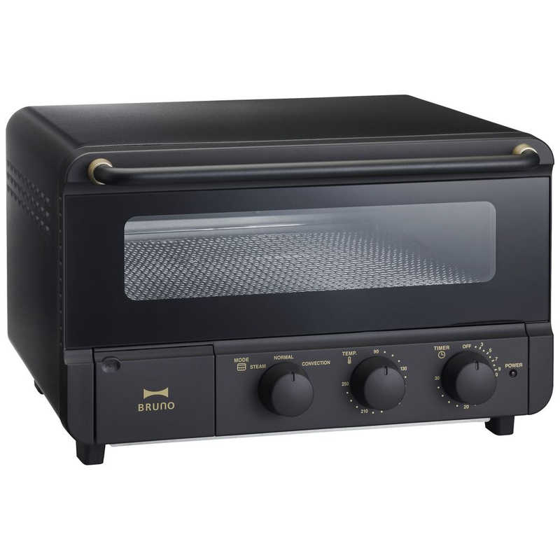 BRUNO　ブルーノ　オーブントースター crassy+ 1350W/食パン4枚 ブラック　BOE067-BK