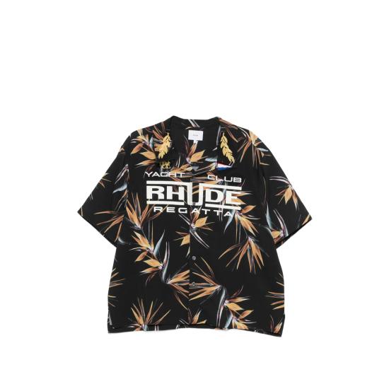 RHUDE Men Shirts RHPS26SR03071 6018 BLACK ORANGE