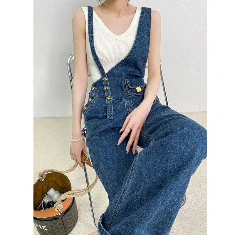 ２点で13o円OFF！【最安値挑戦】 ワイドパンツ パンツ ゆったり デニムパンツ レディース コーデ完成サロペット25新作