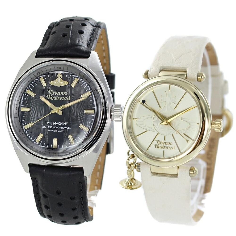 腕時計 ギフト プレゼント とけい ペアウォッチ ヴィヴィアン ウエストウッド レザー ベルト シンプル カジュアル 恋人と ご夫婦で 残る贈り物 vivian Westwood ポイント消化
