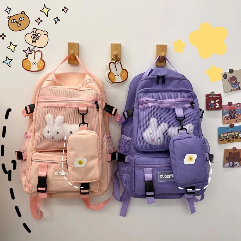 韓国レディースリュックサック大容量旅行リュック通学高校生人気キャラクターズックバッグカジュアル可愛いパソコンバッグPCケース 4,865円