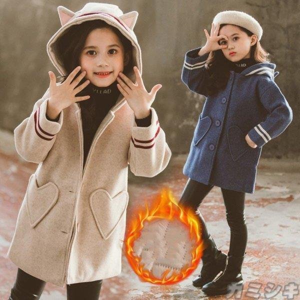 子供服 コート 冬 女の子 アウター おしゃれ 秋冬 裏起毛 厚手 チェスターコートフード 韓国子供