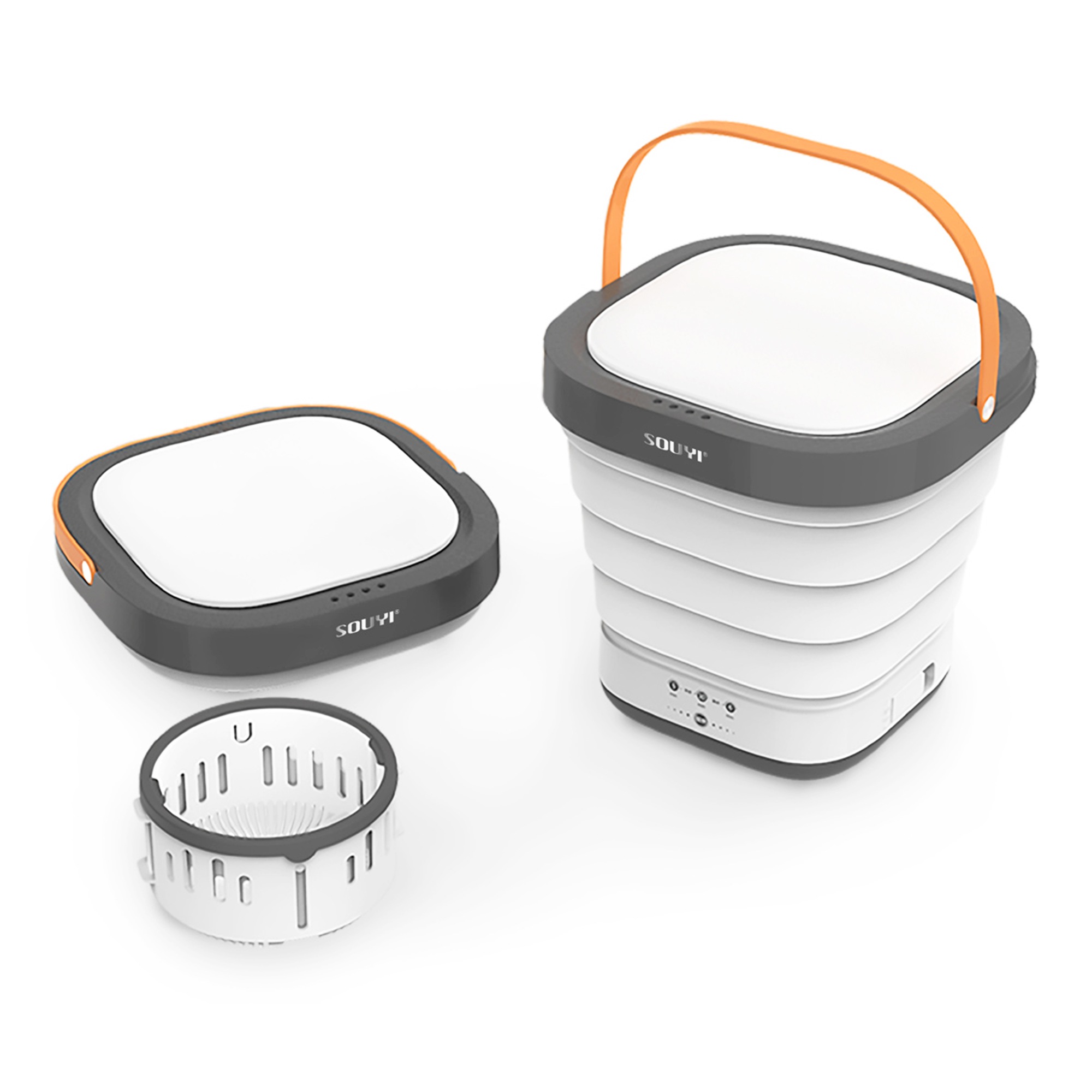 コンパクト折り畳み洗濯機 SY-135 脱水 水洗い 洗濯 小型 軽量 静音