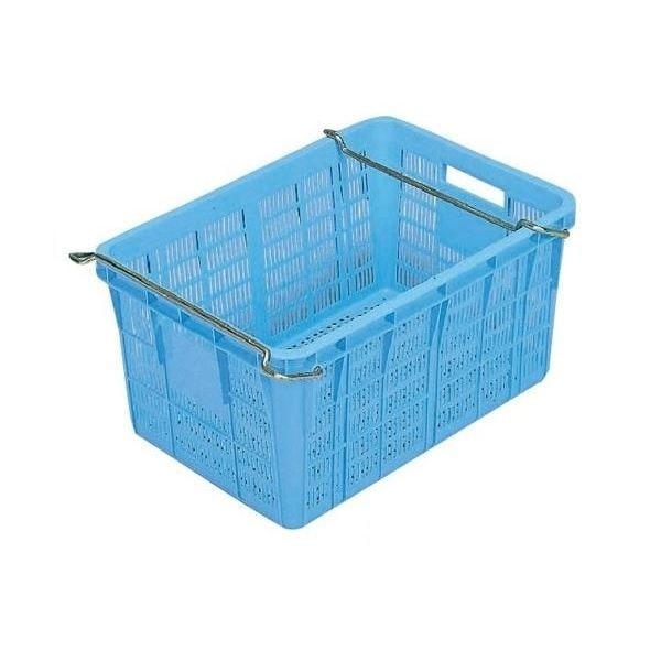 5個セットプラスケット/網目ボックス No.750II 金具付き ブルー スタッキング金具使用時：段積み可 27,059円