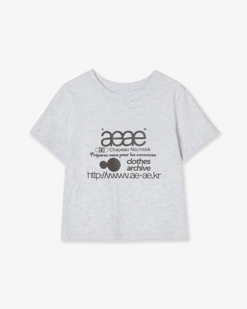 Qoo10 aeae WEB LOGO CROP ロゴ 半袖