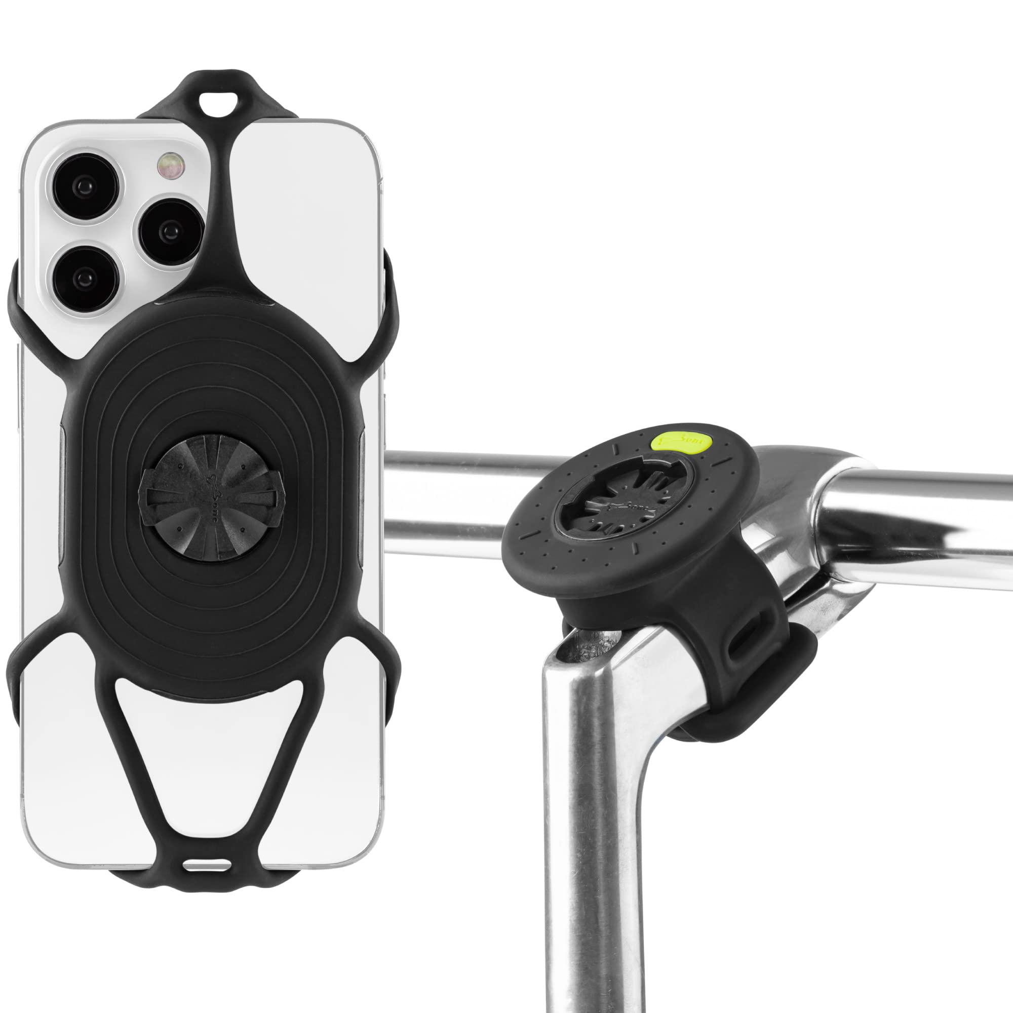 【Bone】Bike Tie Connect Kit 2 自転車 スマホホルダー シリコン 360度回転 GARMIN互換, ロードバイク スマホホルダー, ハンドル ステム, ガーミンマウント サイ