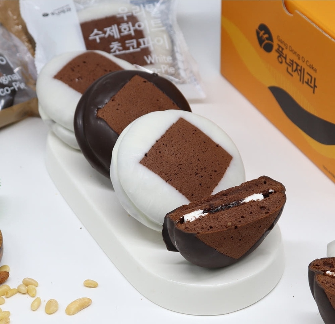 【韓国製】 全州チョコパイ オリジナル + ホワイト セット 韓国お菓子 韓国スナック チョコパイ プレゼント用としていいですよ！！ 韓国お菓子 韓国人気スナック チョコスナック