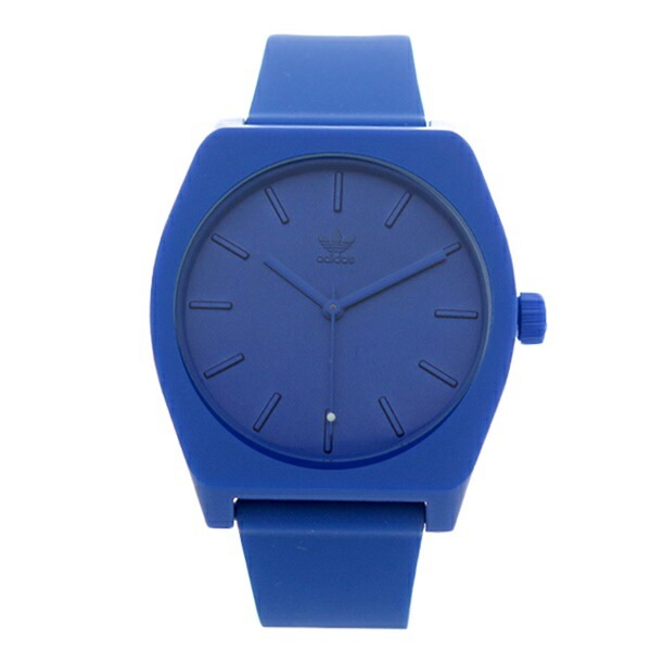 Adidas アディダス 時計 メンズ レディース 腕時計 男女兼用 プロセス ブルー 青 柔らかいベルト CJ6357ユニセックス ペアにおすすめ 誕生日 お祝い ギフト