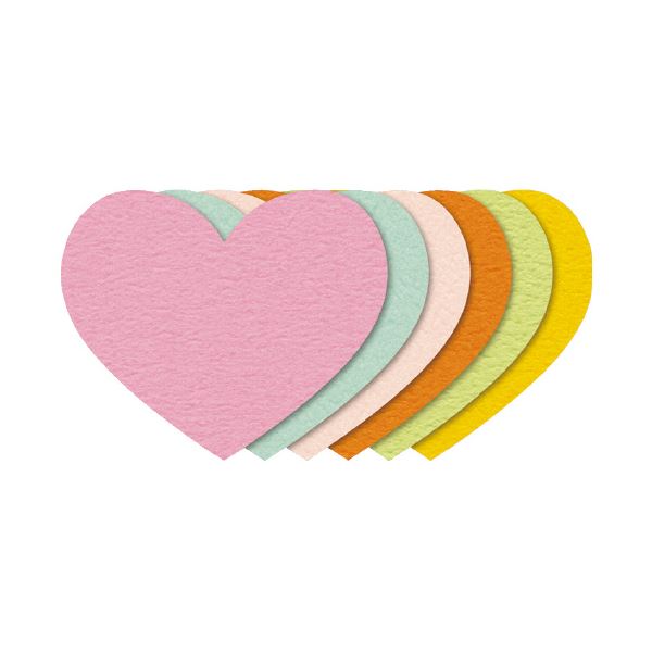 （まとめ）ササガワ ぷちカード中 ハート 16-7020[x30セット]