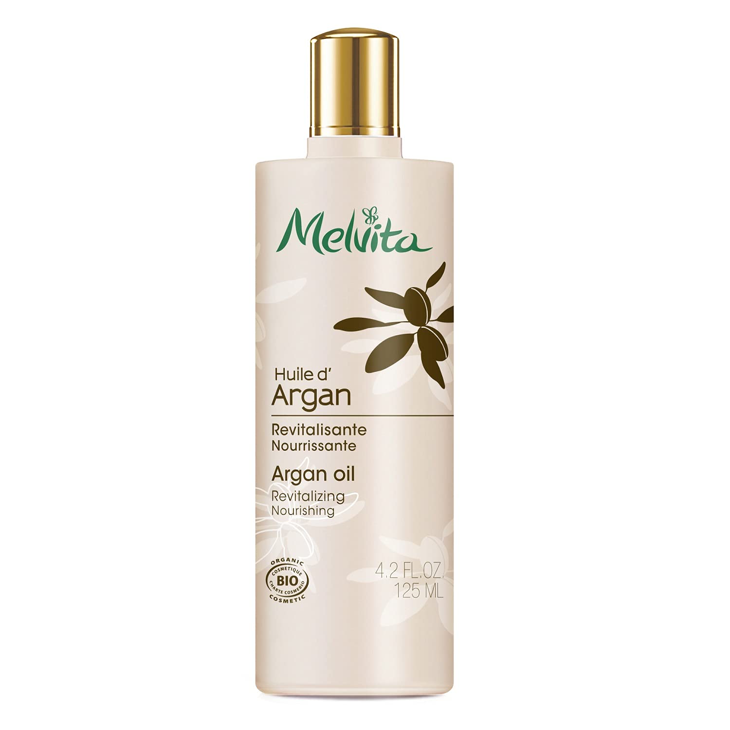 Melvita(メルヴィータ)ビオオイル アルガンオイル 125mL 美容オイル オーガニックコスメ 乾燥対策 うるおい 保湿 ブースター 導入美容オイル ビッグボトル