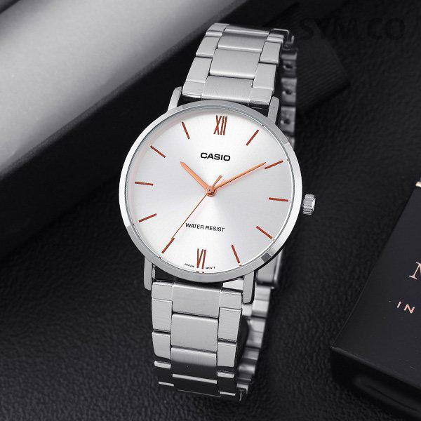 MTP-VT01D-7B ラージサイズ シンプル アナログ カジュアル メンズ メタル時計 d