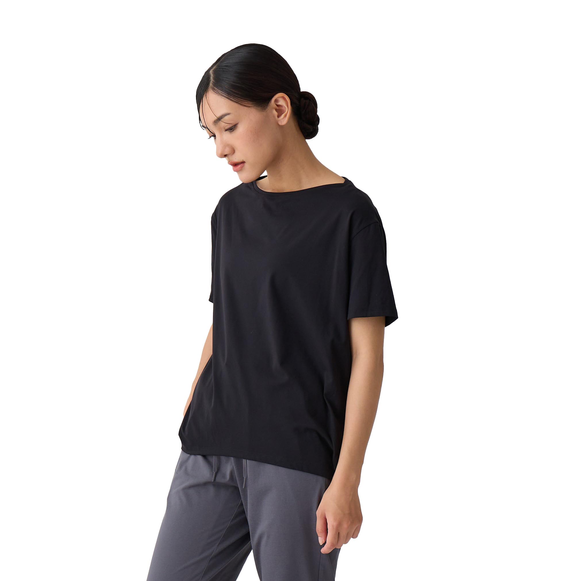 [ZEN WEAR] インストラクター監修 究極の着心地と動きやすさを実現したヨガウェア トップス 半袖 tシャツ レディース スポーツ 体形カバー ジムウェア トレーニングウェア ロング丈 吸汗速乾