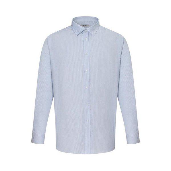 綿混ストライプストレッチドレスシャツ レギュラーフィット__DLA1SHDL193B1